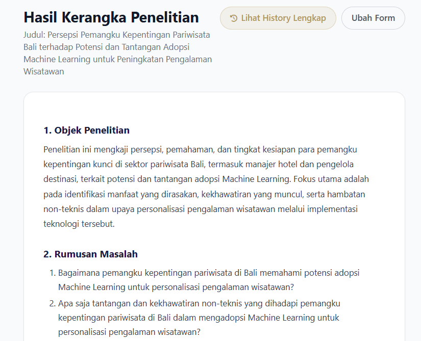Contoh kerangka penelitian